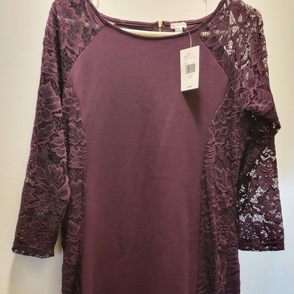 Guess Paris Lace Ponte Dress - Picture 1 of 2